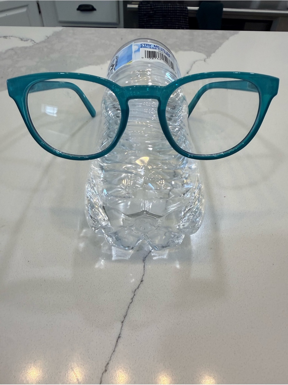 Teal Women's Fashion Glasses - Clear Lens